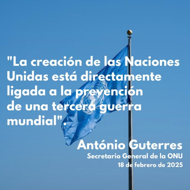 @ONU_es La creación de las Naciones Unidas está directamente ligada a la prevención de una tercera guerra mundial