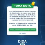 @DIDA_RDO Si te hospitalizan, tu Seguro Familiar de Salud cubre gran parte de la factura. La diferencia a pagar no debe superar el 15%, con un tope de RD$19,352.50