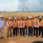 @JosePaliza y Estrella supervisan obras viales en Plaza de la Bandera e Isabel Aguiar; se realizan con recursos de Aerodom