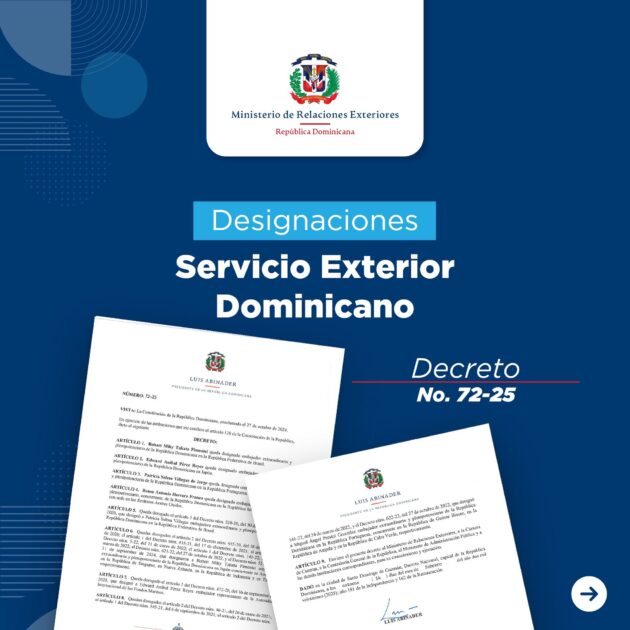 @MIREXRD: @LuisAbinader impulsa reforma diplomática con rotación y remoción de funcionarios | DESIGNACIONES SERVICIO EXTERIOR DOMINICANO