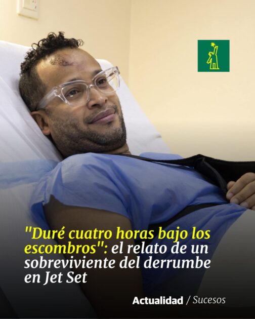 Desde su cama en el hospital Ney Arias Lora, donde se recupera, dice que nació de nuevo “el 7 de abril”