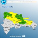@COE_RD El COE mantiene 09 provincias en alerta amarilla y aumenta 08 en verde