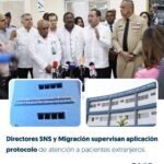@SNSRDO Los directores del SNS,@DrMarioLama y de Migración, general Rafael Lee Ballester, supervisaron este lunes la aplicación del Procedimiento de Gestión de los Servicios de Salud para Pacientes Extranjeros, en las Maternidades