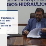 El @INDRHIRD firmó con el @IADRD un acuerdo de transferencia de terrenos localizados en las proximidades del área de la presa