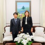 @RaquelPenaVice La vicepresidenta @RaquelPenaVice recibió al embajador de Japón en la República Dominicana, S.E. Hayakawa Osamu