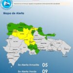 @COE_RD mantiene 05 provincias en alerta amarilla y 09 en verde