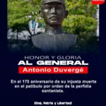 @CPEPRD General Antonio Duverge: El centinela de la frontera fusilado un día como 11 de abril de 1855, por orden perversa de Pedro Santana