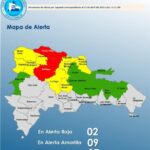 @COE_RD mantiene 2 provincias en alerta roja, 9 en amarilla y aumenta 7 en verde