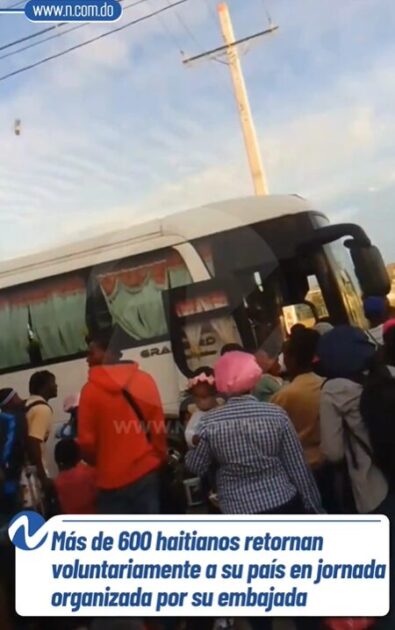 Mas de 600 haitianos retornan voluntariamente a su país en jornada organizada por su embajada