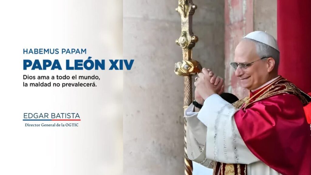 @EdgarBatistaCa Con alegría y renovada esperanza, recibimos y celebramos la elección de Su Santidad León XIV como nuestro Sumo Pontífice