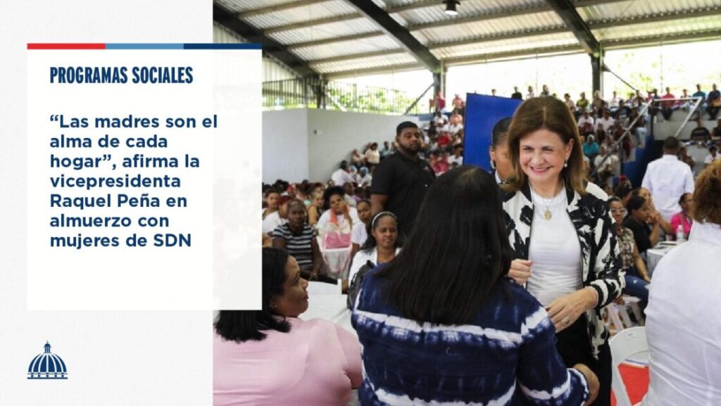 @RaquelPenaVice almorzó con más de 700 mujeres del municipio Santo Domingo Norte (SDN), en el marco de un evento especial a propósito de la reciente celebración del Día de las Madres