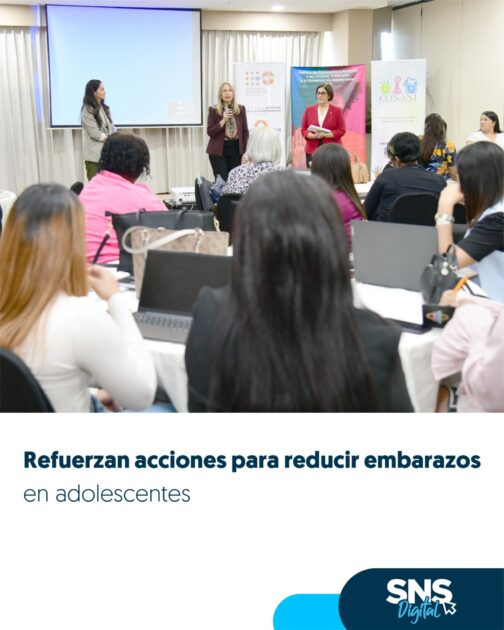 @SNSRDO refuerza acciones para reducir embarazos en adolescentes