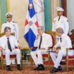 @LuisAbinader recibe en palacio Nacional las cartas credenciales de los nuevos embajadores de Haití, Chile, Rusia, Vietnam, Mongolia, Georgia y el Estado de Kuwait