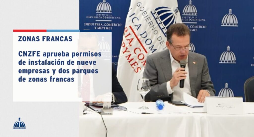 @ItoBisono @ComunicacionDO El @CNZFERD aprobó la instalación de 9 empresas nuevas de zonas francas, con una inversión de USD 27.54 millones y la proyección de generar 1,160 empleos directos.