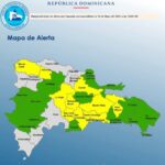 @COE_RD mantiene 10 provincias y al Distrito Nacional en alerta amarilla y 13 en verde