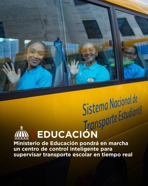 @EducacionRDO pondrá en marcha un moderno centro de monitoreo del Sistema Nacional de Transporte Escolar (TRAE)