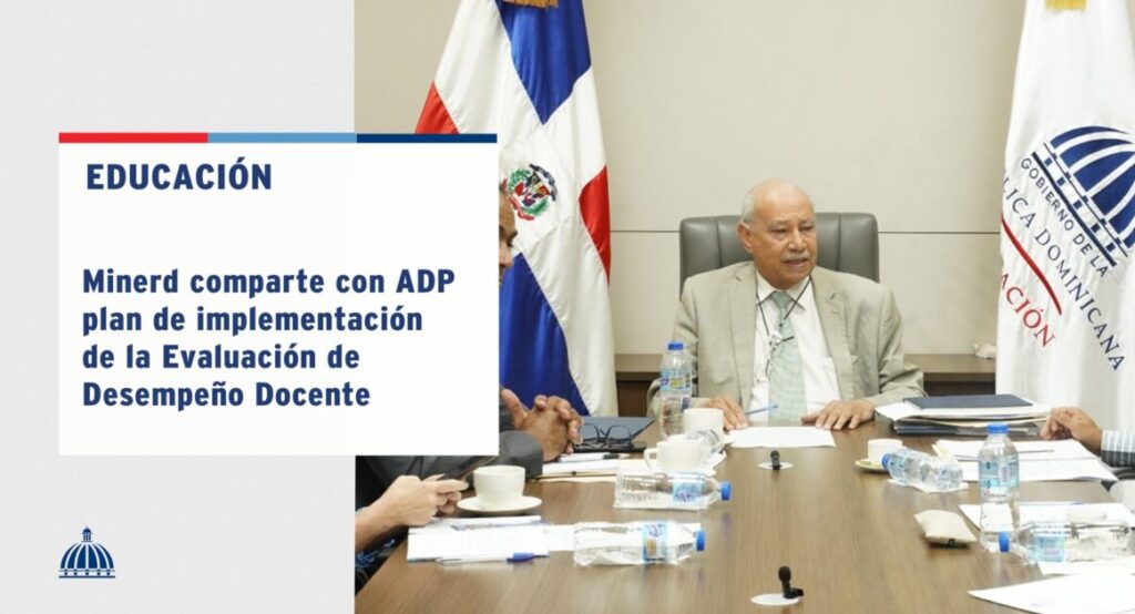 Tras la Orden 50/2025, que declara prioritaria la Evaluación Docente, el @EducacionRDO y la @NuestraADPse reunieron para coordinar su implementación y responsabilidades