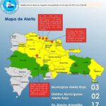 @COE_RD mantiene 03 municipios y 02 Distritos Municipales en alerta roja, aumenta 16 provincias y al Distrito Nacional en amarilla y 08 en verde