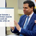@RobertoAngel02 y @DioAstacio firman acuerdo interinstitucional para abrir escuela de música y bellas artes en SDE