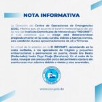 Nota informativa para hoy 25 de mayo 2025 del @COE_RD