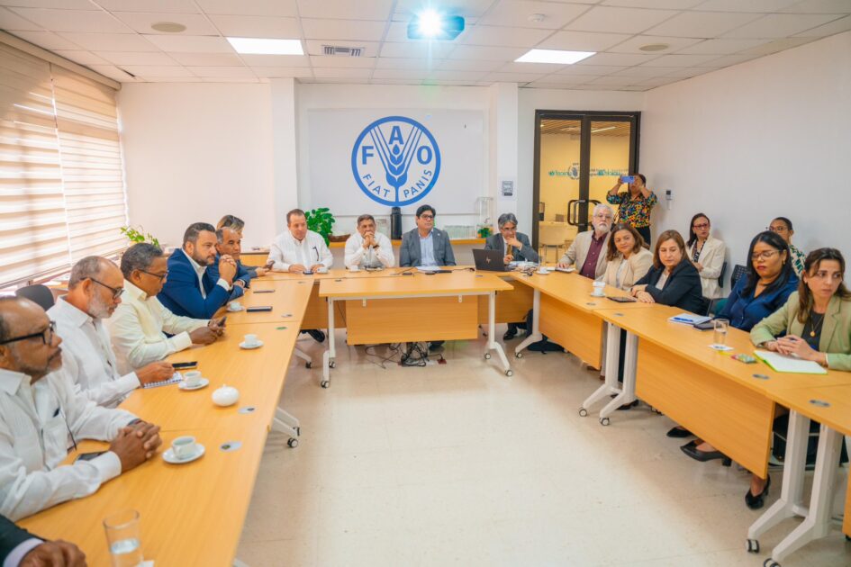@JosePaliza en reunión de alto nivel con la @FAODominicana reafirma alianza para fortalecer la seguridad alimentaria y apoyar a nuestros productores
