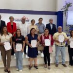 @FabricioGM13 @Promipyme_RD en La Vega durante la entrega de préstamos por RD$70 millones a 225 client@s