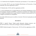 Decretos 243-25 emitido por el Presidente @LuisAbinader @PRM_Oficial