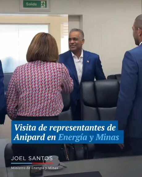 @JoelSantosE recibe visita de representantes de @AnipaRD en @energiayMinasRD