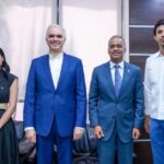 @JoelSantosE Junto a la gobernadora de Montecristi, Leissa Cruz, sostuvimos una reunión de trabajo con el ministro de Educación, Luis Miguel de Camps