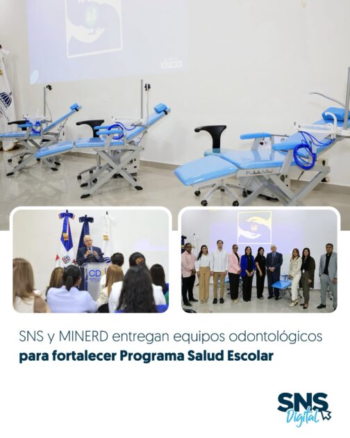 @SNSRDO El SNS, a través de la Dirección de Odontología, en coordinación con @EducacionRDo, realizó la entrega de modernos equipos odontológicos valorados en 23 millones de pesos