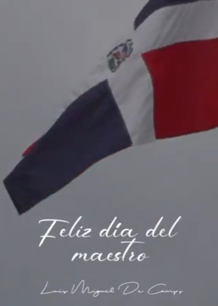 @LMDECAMPS Hoy quiero felicitar a quienes dejan huellas que duran toda la vida. Feliz Día del Maestro!