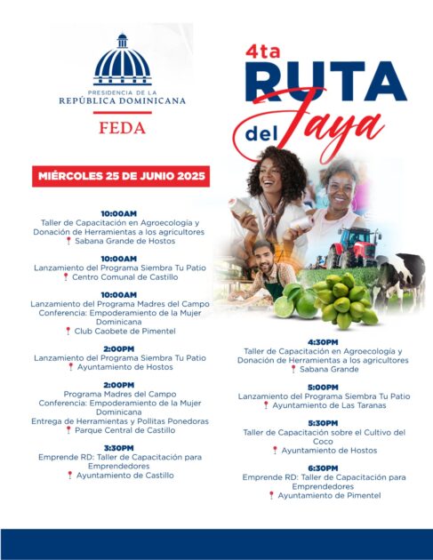 @FEDA_RD Este miércoles 25 de junio, el FEDA sigue transformando el presente y sembrando futuro en cada comunidad del nordeste