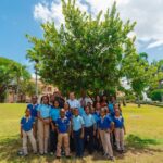 @MinPreRD @JosePaliza recibió en los jardines del Palacio Nacional a un grupo de estudiantes de la escuela primaria Juan Francisco Guillén Garcés, de San Cristóbal