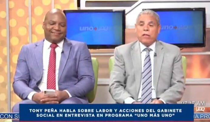 @TonyPena__ En entrevista habla sobre labor todo lo que ha estado haciendo en el gabinete de política social