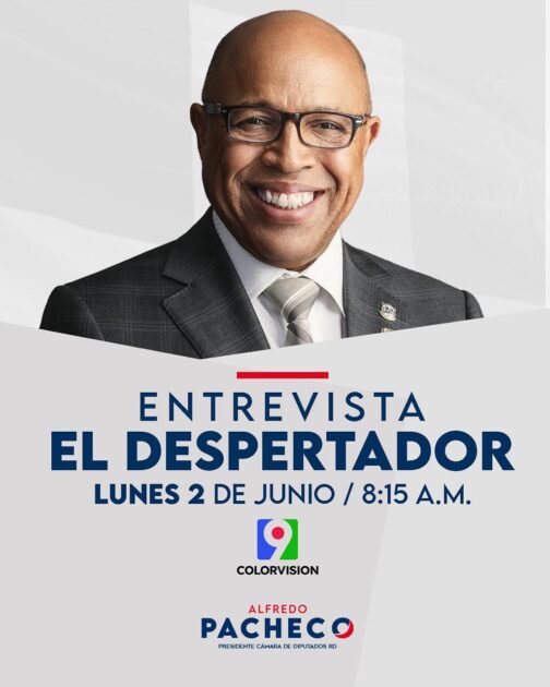 Sintoniza este lunes 2 de junio la entrevista a @PachecoAlfredoO en El Despertador a partir de las 8:15AM por Color Visión