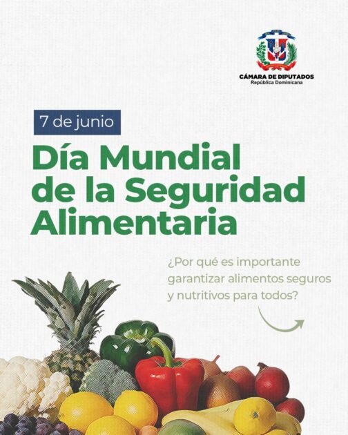 @DiputadosRD Conmemoramos el «Día Mundial de la Seguridad Alimentaria», reafirmando nuestro compromiso con el derecho a una alimentación segura para todos