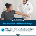 El día del Dermartólogo registrando 61,000 consultas dermatológicas durante el 2024 @SNSRDO celebra hoy