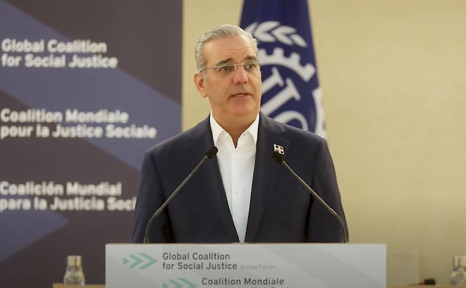 AHORA|GINEBRA- SUIZA | DISCURSO del Presidente @LuisAbinader ante el Foro Anual de la Coalición Mundial para la Justicia Social