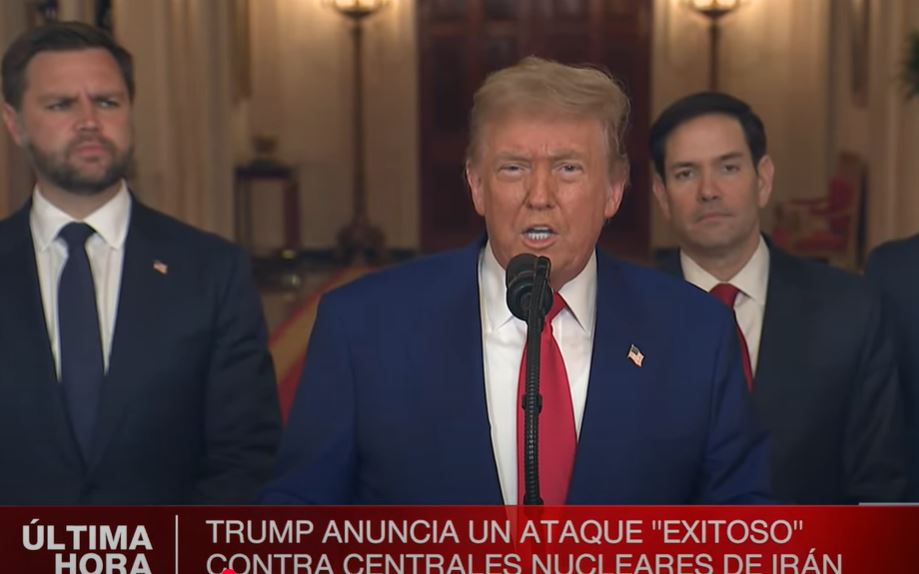 DISCURSO @realDonaldTrump tras anunciar ataque de EE.UU. a TRES instalaciones nucleares de Irán