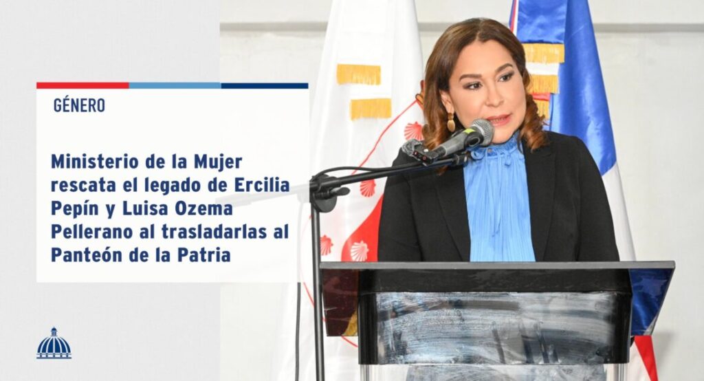 @ComunicacionDO @MMujerRD trasladará los restos mortales de las destacadas educadoras y feministas dominicanas Ercilia Pepín Estrella y Luisa Ozema Pellerano Castro al Panteón de la Patria