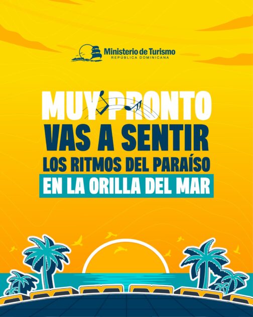 @TurismoRD ¡Prepárate para sumergirte en el encanto de nuestra música y tradiciones junto al mar!