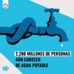 @ONU_es 2,200 millones de personas au carecen de agua potable