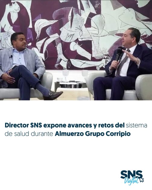 @SNSRDO @DrMarioLama expone avances y retos del sistema de salud durante Almuerzo Grupo Corripio