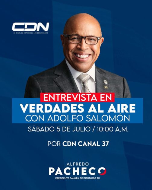 @PachecoAlfredoO Este sábado sintoniza el programa «Verdades al Aire con Adolfo Salomón», por @cdn37, a partir de las 10:00 A. M., para compartir mi visión sobre algunos de los temas de interés nacional