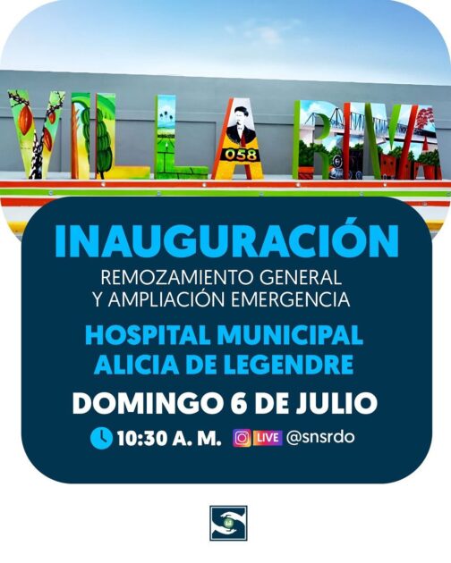 @SNSRDO @DrMarioLama Mañana, el presidente @LuisAbinader entregará a Villa Riva el Hospital Municipal Alicia de Legendre, completamente renovado y con una Emergencia ampliada y equipada con tecnología de última generación
