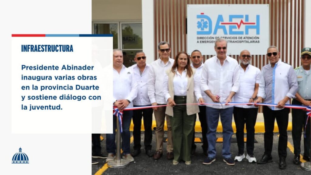@ComunicacionDO El presidente @LuisAbinader encabezó este domingo en la provincia Duarte la inauguración del Hospital Municipal de Villa Riva