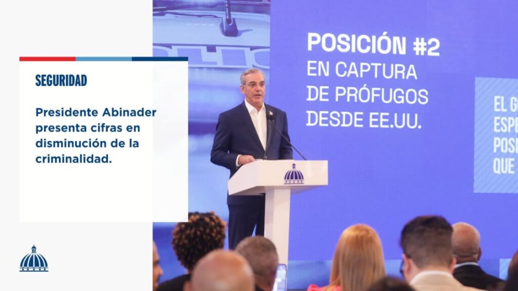 @ComunicacionDO El Pdte. @LuisAbinader presentó las estadísticas que muestran una disminución real de la criminalidad en el país, alcanzando incluso una tasa histórica en la reducción de homicidios por cada 100,000 habitantes