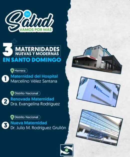 @SNSRDO Las nuevas y renovadas maternidades de Santo Domingo reflejan el compromiso del Gobierno dominicano con asegurar espacios médicos modernos