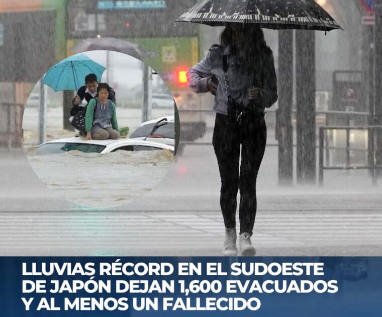 G_GomezJ Lluvias récord en el sudoeste de Japón dejaron más de 1,600 evacuados, un fallecido y varios desaparecidos