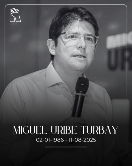@RobertoFulcar Lamento profundamente el fallecimiento del senador colombiano 𝗠𝗶𝗴𝘂𝗲𝗹 𝗨𝗿𝗶𝗯𝗲 𝗧𝘂𝗿𝗯𝗮𝘆, ocurrido esta mañana, tras el atentado en su contra dos meses atrás